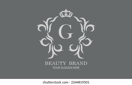 Luxury-Logo-Vorlage für Restaurant, Königtum, Boutique, Cafe, Hotel, Heraldik, Schmuck, Mode und andere Vektorgrafiken