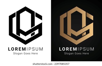 Design des Logos für den ersten Logotext der Luxury GA oder AG