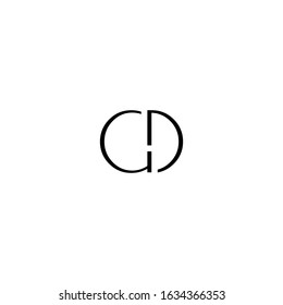 Luxury initial GD DG Letter Logo design vector. Illustration of Letter GD DG logotype