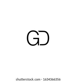 Luxury initial GD DG Letter Logo design vector. Illustration of Letter GD DG logotype