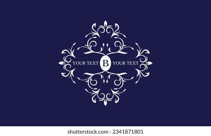 Luxuriöses Anfangsbuchstabe B Logo Konzept. Monogramm-Vektorgrafik