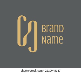 Luxury initial letter CS or SC logo. Silk ribbons logo design for shop fabric, silk, yarn, sewing, knitting, textile. Company identity of Fashion, Tailor, Craft, Nature. Premium business logotype.
