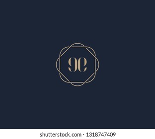 luxury initial letter EE logo design template
