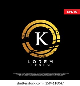 luxury initial letter k beauty logo. modern icon, template design