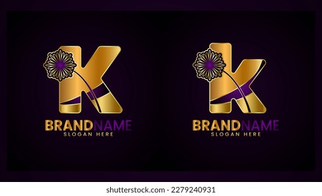 Erstbriefe K Logo Design für Unternehmen, Boutique, Business, Mode usw.