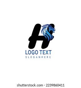 luxury initial letter lion logo. modern icon, template design