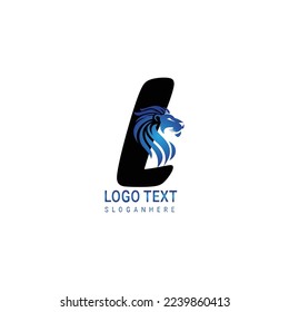 luxury initial letter lion logo. modern icon, template design