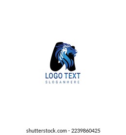 luxury initial letter lion logo. modern icon, template design
