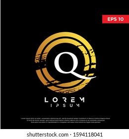 luxury initial letter q beauty logo. modern icon, template design