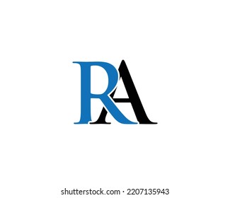Luxury Initial Letter RA Logo Modern Logo Design Vector Concept Template.