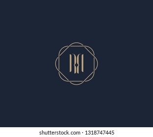 luxury initial letter RR logo design template