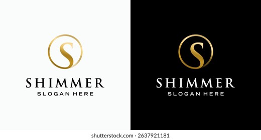 Luxury initial letter S vector logo design with modern, simple, clean and abstract style. Icon for business, cosmetics and beauty, fashion and personal branding.