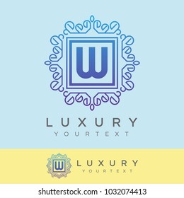 luxury initial Letter W Logo design