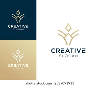 Luxury Initial letter W logo design vector illustration.