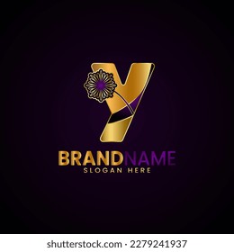 Luxury initial letter Y logo design, for company, boutique, business,fashion, etc 