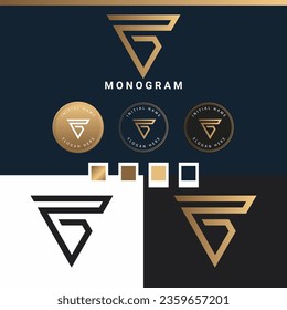 Logo-Design des ersten Briefes ZD oder DZ Monogram Letter