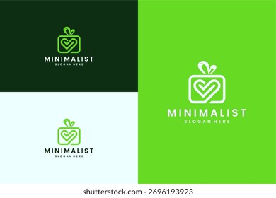 Diseño de logotipo inicial de lujo con estilo de arte de línea