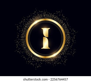 Luxury initial I Logo template in vector for Restaurant, Royalty, Boutique, Cafe, Hotel, Heraldic, Jewelry, Fashion and other vector illustration