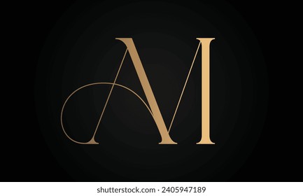 Design des Logos für den Ersttext von Luxury AM oder MA Monogram