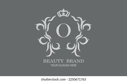 Luxury initial O logo template for restaurant, royalty, boutique, cafe, hotel, heraldic, jewelry, fashion and other vector illustrations