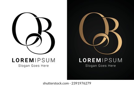 Design des Logos für den ersten Logotext von Luxury OS oder SO Monogram