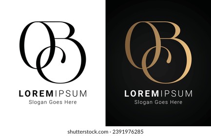 Design des Logos für den ersten Logotext von Luxury OS oder SO Monogram