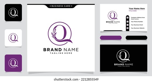 Luxury Erstbezug Q Letter Logo Design Vektorvorlage. Creative Q Letters Monogram und Alphabet Icon Illustration.