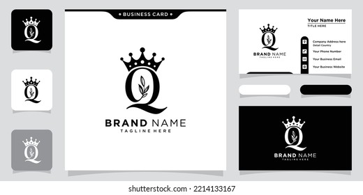 Luxury Initial Q Letter Logo Design Vector Template. Creative Q Letters Monogram and Alphabet icon illustration.