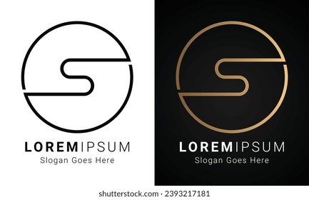 Design des Logos für den einstufigen Textbrief der Luxury