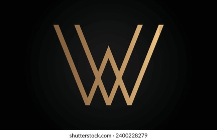 Logo-Design des ersten Logos für den Textbrief von Luxury WV oder VW