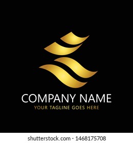Luxury initial z logo design vector icon element isolated - Vector