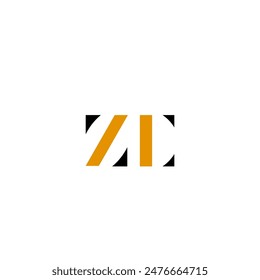 Luxury Initial ZC Monogram Text Letter Logo Design