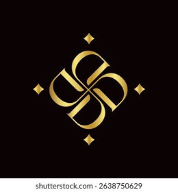Luxury Initials D Flower Logo Design