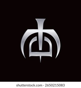 Luxus Initialen MD Blade Mark Logo Design