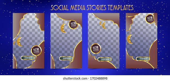 Luxury Instagram Story Frame For Ads.social Media Stories Templates.islamic Style Design