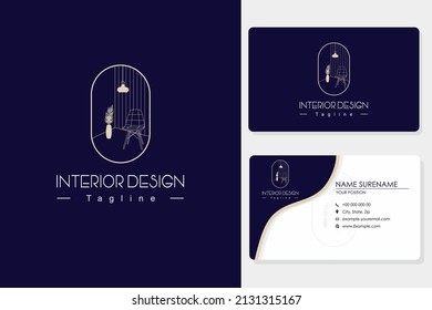 Luxury Interior Design logos and business card inspiration - Modern Logo Design-Vector