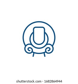 Luxuriöses Design Logo Symbol.