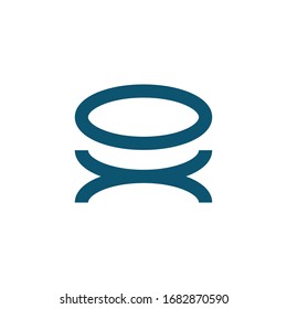 Luxury interior design logotype symbol.