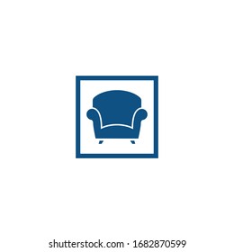 Símbolo de logotipo de diseño interior de lujo.