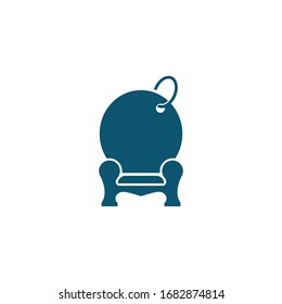 Luxury interior design logotype symbol.