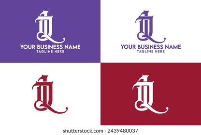 luxury interlocking LJ monogram or JL Monogram interlocking logo