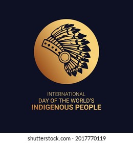 Luxury International Day Of The World’s Indigenous People Vector Design