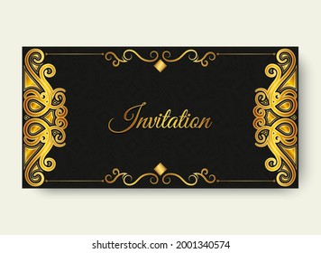 luxury invitation background style ornamental pattern