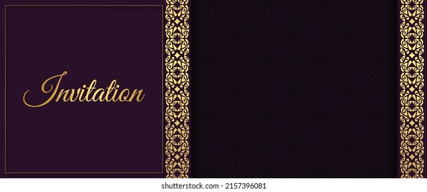 luxury invitation background style ornamental pattern
