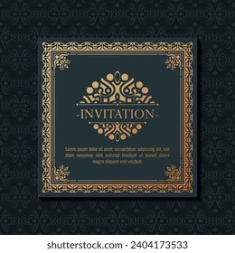 luxury invitation background style ornamental pattern