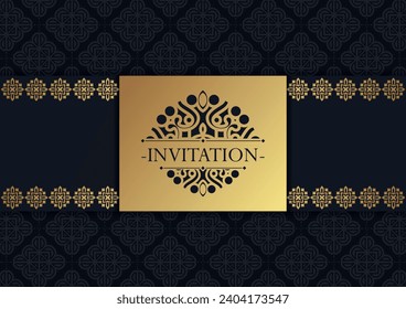 luxury invitation background style ornamental pattern