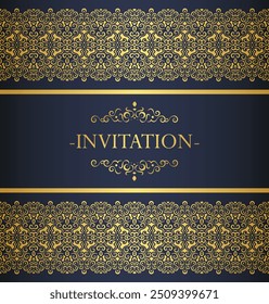 luxury invitation background style ornamental pattern