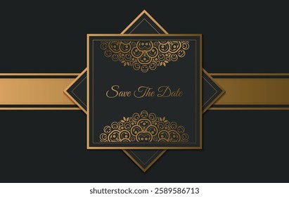 luxury invitation background style ornamental pattern