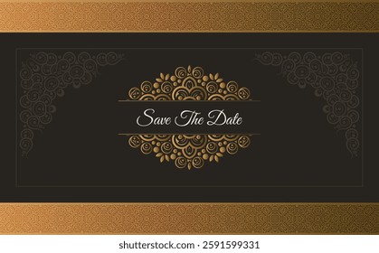 luxury invitation background style ornamental pattern