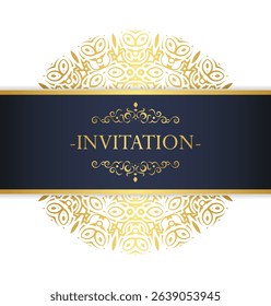 luxury invitation background style ornamental pattern